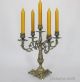 Kerzenleuchter 7 - Armig Tischleuchter Kerzenständer Messing - Optik Antik Barock Gefertigt nach 1945 Bild 1
