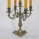 Kerzenleuchter 7 - Armig Tischleuchter Kerzenständer Messing - Optik Antik Barock Gefertigt nach 1945 Bild 2