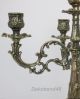 Kerzenleuchter 7 - Armig Tischleuchter Kerzenständer Messing - Optik Antik Barock Gefertigt nach 1945 Bild 4
