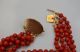 Schönes Ausgefallenes Vierreihiges Korallenarmband Schließe Gold 750/18kt Schmuck & Accessoires Bild 4