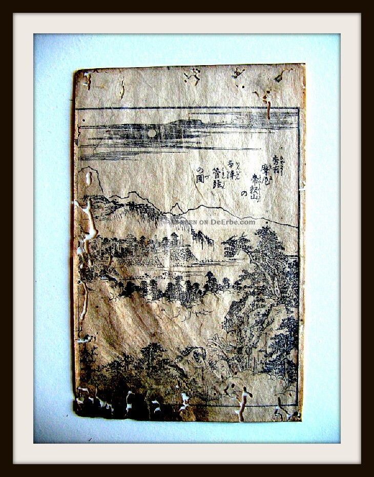 Japanischer Holzschnitt,  Tokugawa - Schogunat,  Reis - Papier,  Samurai - Sage,  Um1600 - Rar Antiquitäten & Kunst Bild