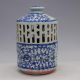 Blue And White Aromatherapy Censer,  Lantern Shape Porcelain Vase Ab 2000 Bild 3
