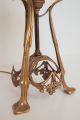 Wunderschöne Jugendstil Tischlampe Messing Tischleuchte 