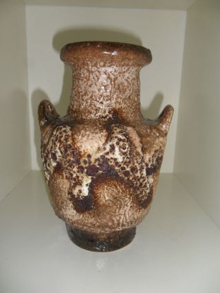 50er Jahre DÜmler & Breiden Vase 1104/21 West Germany Fat Lava Keramik Bild