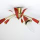 Sputnik 5 - Armig Decken Lampe 50er Spinne Rockabilly Vintage Rot BlÄtter 1950-1959 Bild 8
