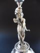 :: Paar Jugendstil Elfe Leuchter Elf Maiden Art Nouveau Candlestick Ichzenthaler 1890-1919, Jugendstil Bild 4