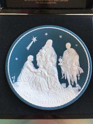 Villeroy & Boch Weihnachtsteller 1978,  Die Heiligen Drei Könige,  Vitrinenware Bild