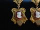 Historische Kamee Ohrringe Gold 375 England 1870 Achat Hardstone Cameo Earrings Schmuck nach Epochen Bild 2
