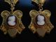 Historische Kamee Ohrringe Gold 375 England 1870 Achat Hardstone Cameo Earrings Schmuck nach Epochen Bild 4
