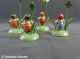 Erzgebirge Volkskunst 4 Figurenblumenkinder Tischkartenhalter Objekte nach 1945 Bild 2