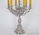 Prunkleuchter Kerzenleuchter Tischleuchter Kerzenständer Antik Barock Silber Gefertigt nach 1945 Bild 1