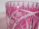 Wunderschöne Große Lausitzer Glas Überfang - Glas Vase Rot Kristallglas Vase Kristall Bild 2