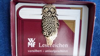 Vintage Wmf Lesezeichen / Bookmark - Versilbert - Unbenutzt In Ovp Bild