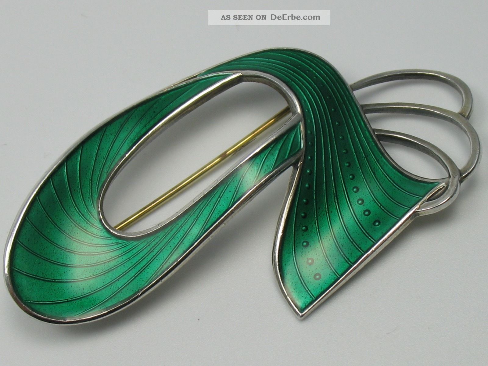 Ivar T Holth Norway Top Designer Emaille Brosche Aus 925 Sterling Silber Broschen Bild