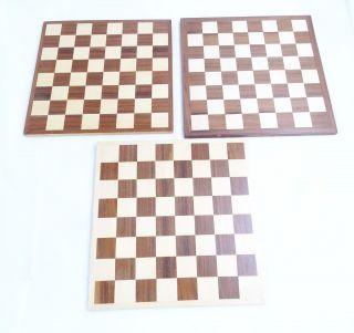 3 Alte Schachbretter Spielbretter Aus Holz Bild