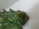 Chinesischer Tempelhund Ming - Stil Keramik Teilweise Grün Glasiert Um 1900 Asiatika: China Bild 6