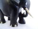 Alte Ebenholz Figur Afrika Elefant Tierfigur Handgeschnitzt Handarbeit Entstehungszeit nach 1945 Bild 2