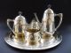 Wmf Jugendstil Teekanne Kaffee Service Art Nouveau Tea Coffee Pot Tray Ornament 1890-1919, Jugendstil Bild 8