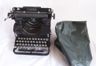 Antike Schreibmaschine Orga Modell 10 Mit Haube - Antike Raritäten Bild