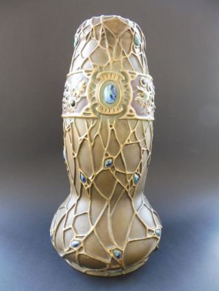 :: Ernst Wahliss Paul Dachsel Terex Austria Jugendstil Vase Art Nouveau Amphora Bild