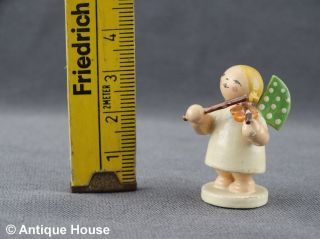 Wendt & Kühn Alter Weihnachtsengel 1920/30 Miniatur 3,  2cm RaritÄt Engel Mit Geig Bild