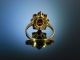 Classy Vintage Garnet Granat Ring Gold 333 MÜnchen Um 1950 Trachten Schmuck Ringe Bild 4