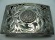Wunderschöne Große Gürtelschnalle Aus 925 Sterling Silber Mit 115 Cm Ledergürtel Schmuck & Accessoires Bild 2