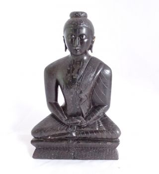 Sehr Schwere Wohl Ebenholz Figur Indisch Ganesha Shiva Hanuman Radha Krishna Bild