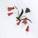 Sputnik 5 - Armig Decken Pendel Lampe 50er Rot Schwarz Spinne Rockabilly Vintage 1950-1959 Bild 1