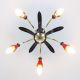 Sputnik 5 - Armig Decken Pendel Lampe 50er Rot Schwarz Spinne Rockabilly Vintage 1950-1959 Bild 5