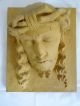 Antike Museale Wand Plastik Jesus Relief Holzplatte Handgeschnitzt Klosterarbeiten Bild 5
