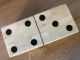 Nostalgie Antik Stil Domino Spiel Aus Knochen Gefertigt nach 1945 Bild 3