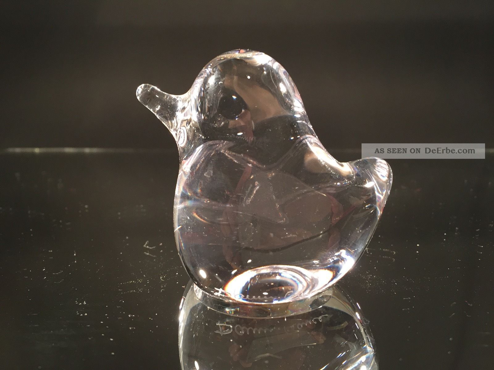 Vogel - Glas,  Signiert Daum France Sammlerglas Bild