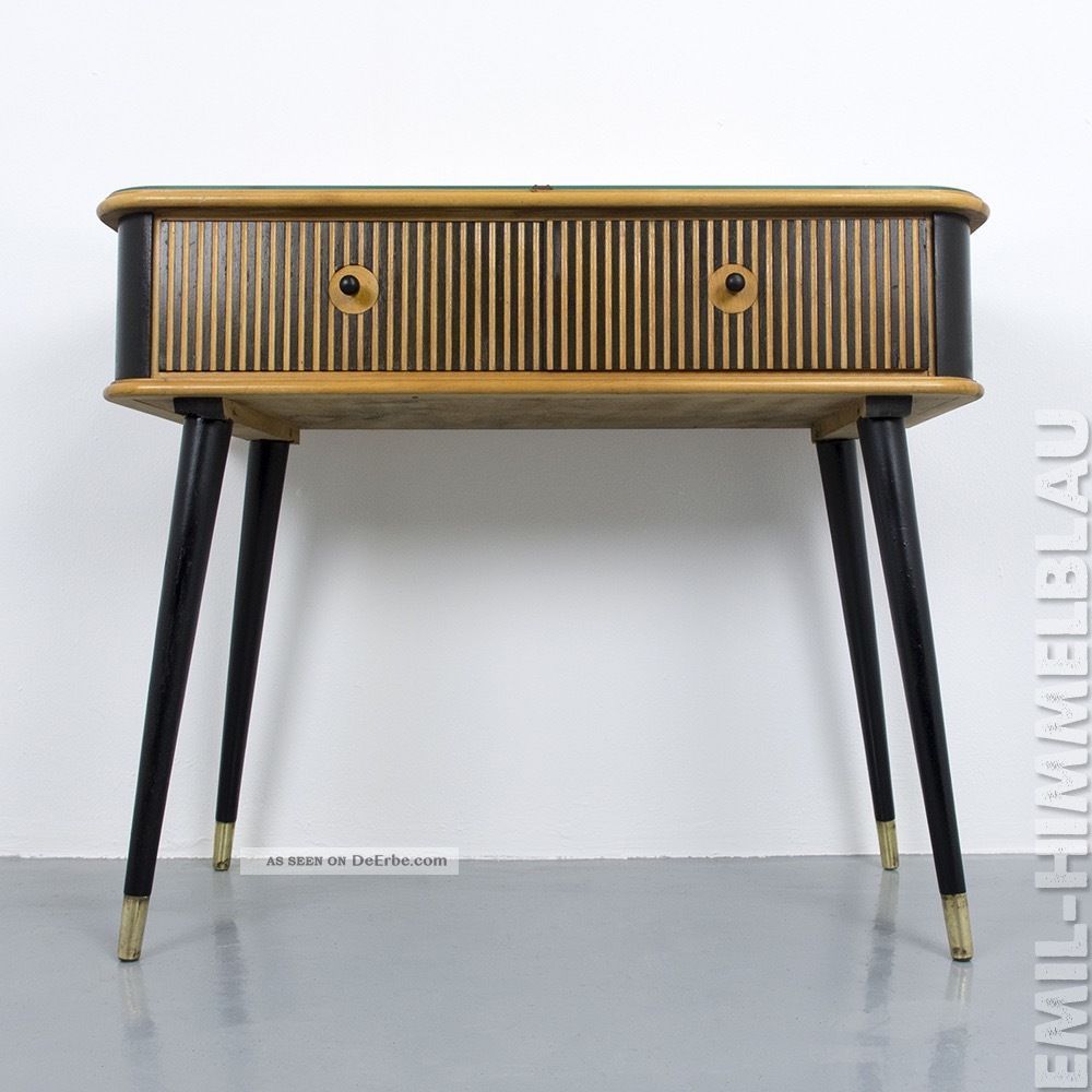 Schubladenschrank Register Kommode Vintage Bunt Muschelgriff Schrank 50er 60er 1950-1959 Bild