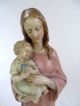 Antike Gips Plastik Madonna Mit Kind Hochwertige Handarbeit Sakrale Skulptur Skulpturen & Kruzifixe Bild 1