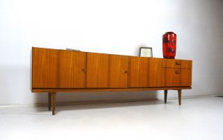 60er Design Sideboard Danish Modern MÖbel Teak Mid Century 50er Bild