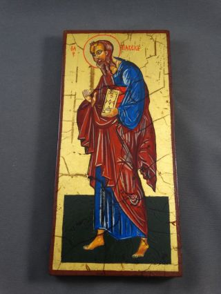 Ikone Icon Heiligenbild Apostel Paulus - Fürbitt Reihe - Handgemalt Bild