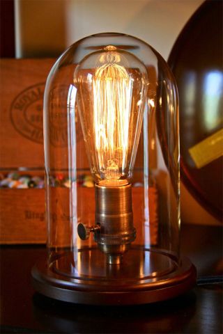 Antik Retro Edison Lampe Tischleuchte Inkl.  25w Leuchtmittel Bild