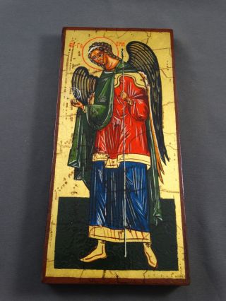 Ikone Icon Heiligenbild Erzengel Gabriel - Fürbitt Reihe - Handgemalt Bild