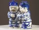 Chinesische Porzellan Figuren 2 Kinder 38cm Blau Weiß Skulpturen China 441 Entstehungszeit nach 1945 Bild 2