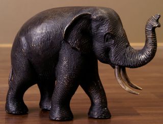 Bronze Elefanten Skulptur Statue Elefant 25cm 707d Bild