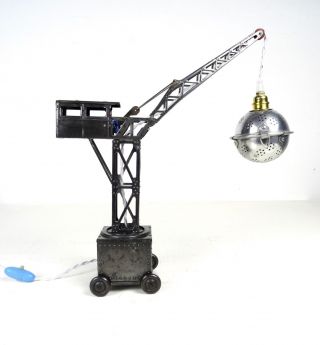 30er Jahre Joustra Kran Lampe Blechspielzeug Tischlampe Industrie Steampunk Lamp Bild