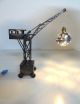 30er Jahre Joustra Kran Lampe Blechspielzeug Tischlampe Industrie Steampunk Lamp 1920-1949, Art Déco Bild 8