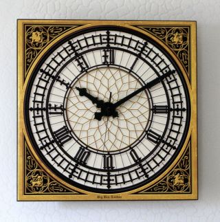Big Ben Uhr Westminster London Funk Wanduhr 33 X 33 Cm 3d Keramik Auch In Xxl Bild