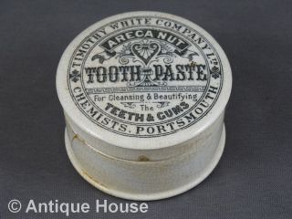 Antike Dose Tooth Paste Timothy White Company Chemists Portsmouth England Um 190 Bild