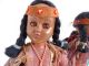 Paar Heritage Dolls Reservation Crafted Sioux Indianer Puppen Figuren Echt Leder Nordamerika Bild 1