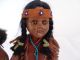 Paar Heritage Dolls Reservation Crafted Sioux Indianer Puppen Figuren Echt Leder Nordamerika Bild 2