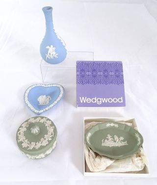 Wedgwood Jasper Konvolut 4 Teile Englische Keramik Raritäten Bild