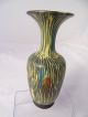 Ausgefallene Design Keramik Vase 50er Jahre 50s Rarität Tolle Farben 20 Cm 1950-1959 Bild 2
