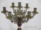 Prunk Kerzenleuchter 7 - Armig Tischleuchter Kerzenständer Antik Barock Leuchter Gefertigt nach 1945 Bild 3